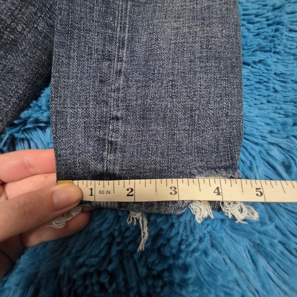 Bke Billie Slim Fit High Rise Distressed Jeans Size 25x27 - Picture 10 of 12